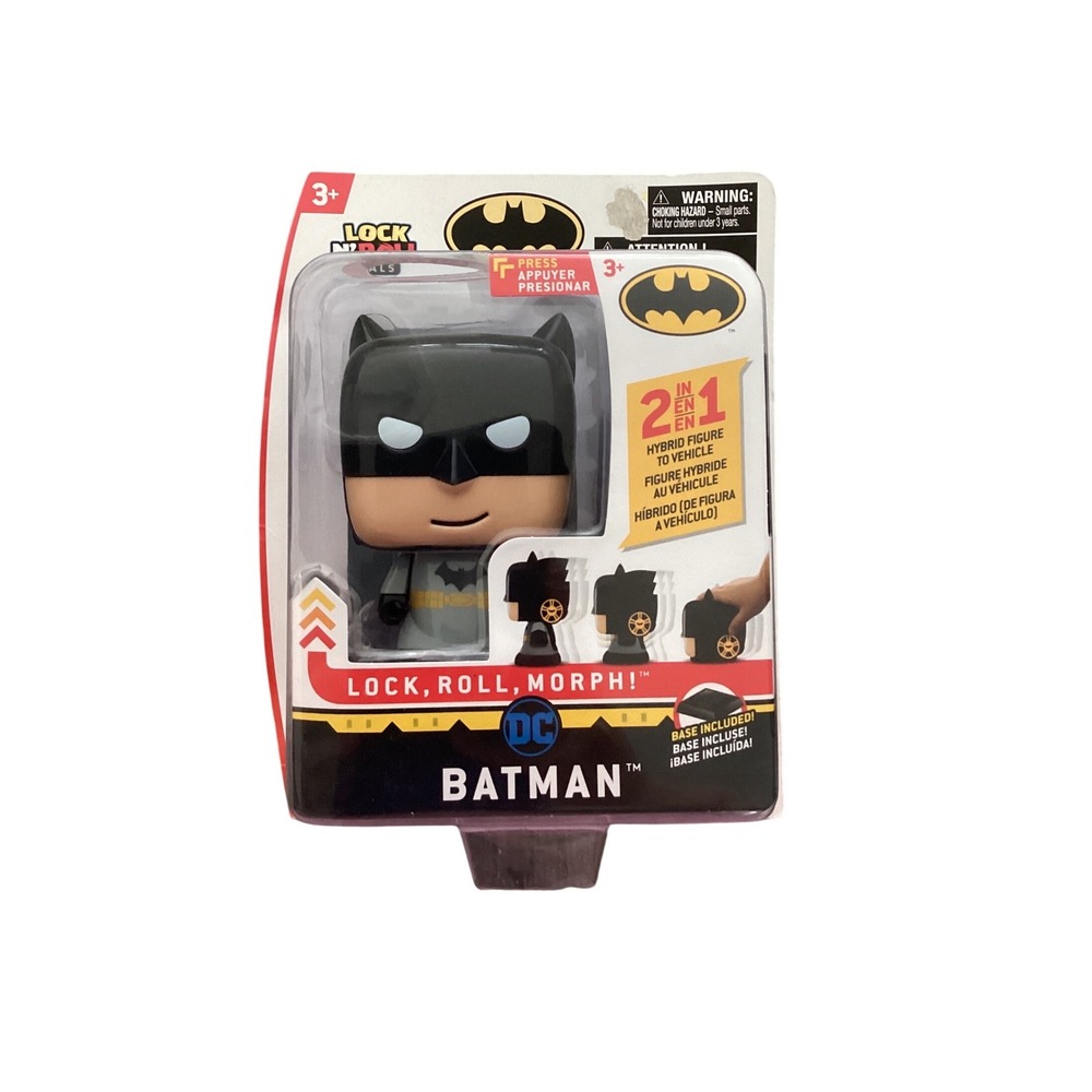 DC Batman Lock N Roll Pals 2-in-1 Hybrid Figure to Vehicle Toy 36801DG NEW
